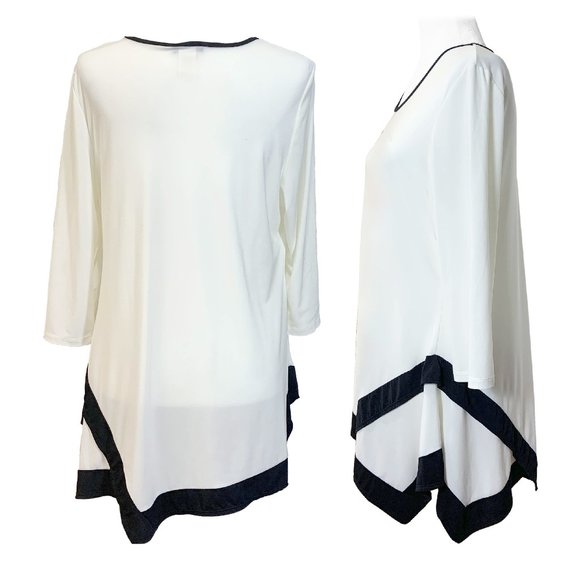 Karen T Design relaxed fit Tunic.Asymmetrical  cut - Picture 2 of 3